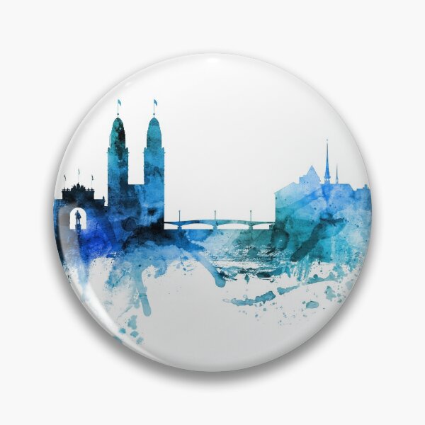 Item preview, Zurich Switzerland Skyline designed and sold by ArtPrints.