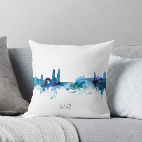 Item preview, Zurich Switzerland Skyline designed and sold by ArtPrints.