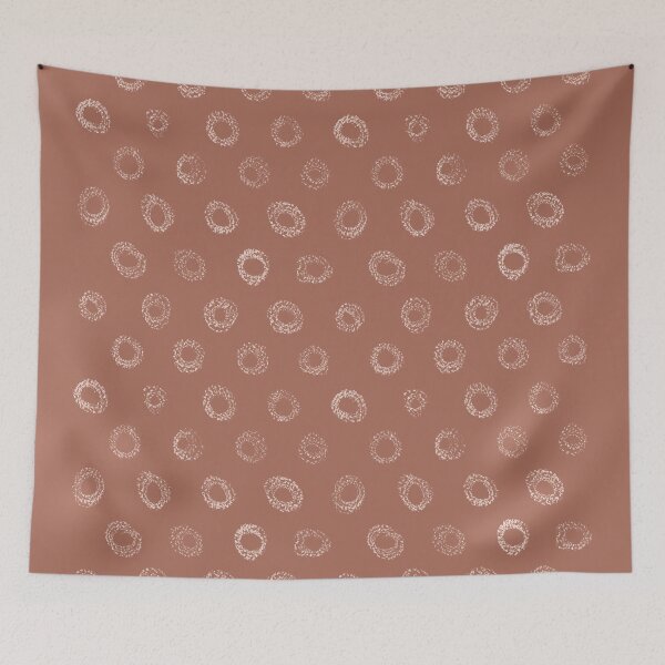 Item preview, Neutral terracotta circles pattern designed and sold by TanyaMakesART.