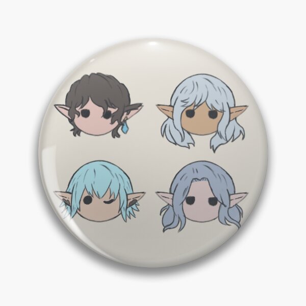 Item preview, Aymeric, Estinien, Haurchefant, and Ysayle Heavensward Chibi Heads designed and sold by konaharts.