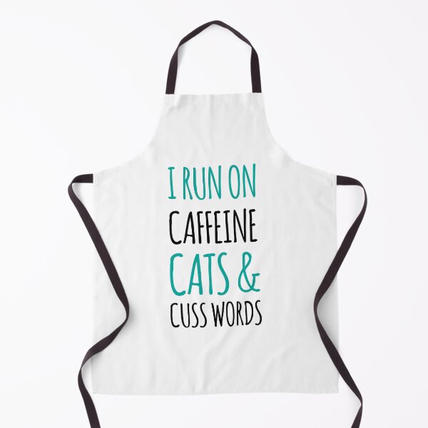 Item preview, I Run Off of Caffeine, Cats & Cusswords designed and sold by jjdough.