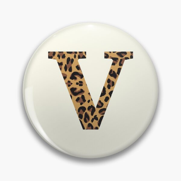 Item preview, Leopard Print Letter V designed and sold by MadeByMeera.