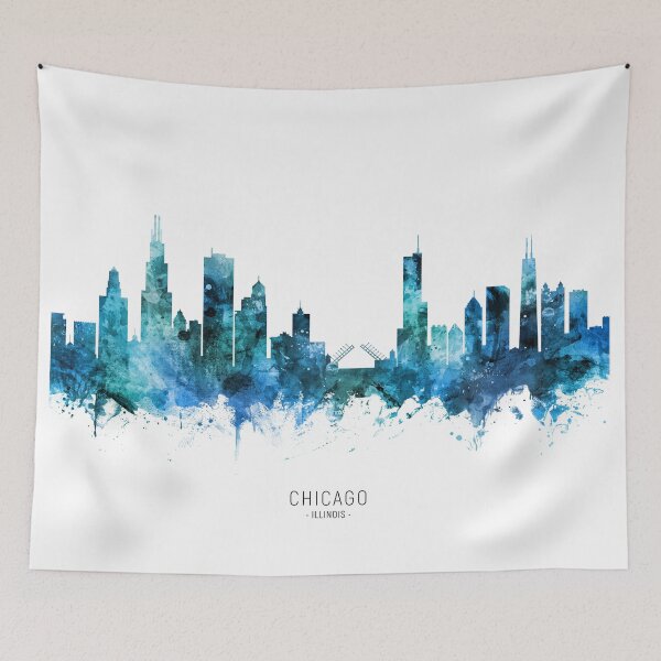 Item preview, Chicago Illinois Skyline designed and sold by ArtPrints.