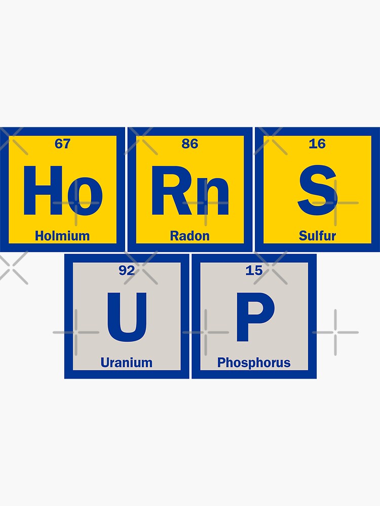 "HoRnS UP...in color!" Sticker by Ramheart Redbubble