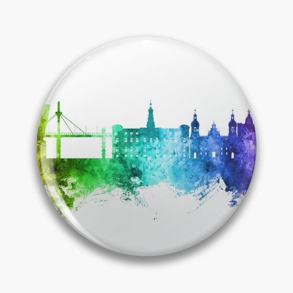 Item preview, Bilbao Spain Skyline designed and sold by ArtPrints.