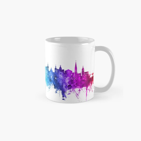 Vista previa del artículo con la obra «Bilbao Spain Skyline», diseñado y vendido por ArtPrints.