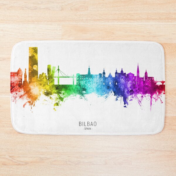 Item preview, Bilbao Spain Skyline designed and sold by ArtPrints.
