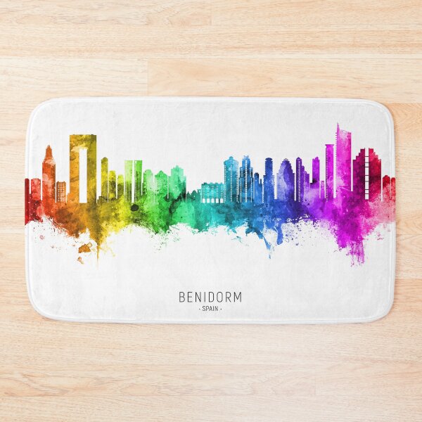 Item preview, Benidorm Spain Skyline designed and sold by ArtPrints.