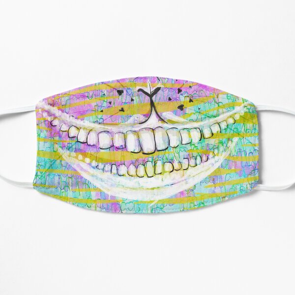 Cheshire Cat (White on Pink) Mask