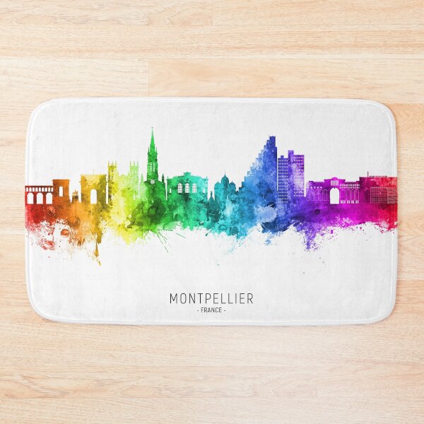 Item preview, Montpellier France Skyline designed and sold by ArtPrints.