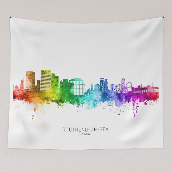 Item preview, Southend-on-Sea England Skyline designed and sold by ArtPrints.