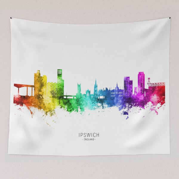 Item preview, Ipswich England Skyline designed and sold by ArtPrints.