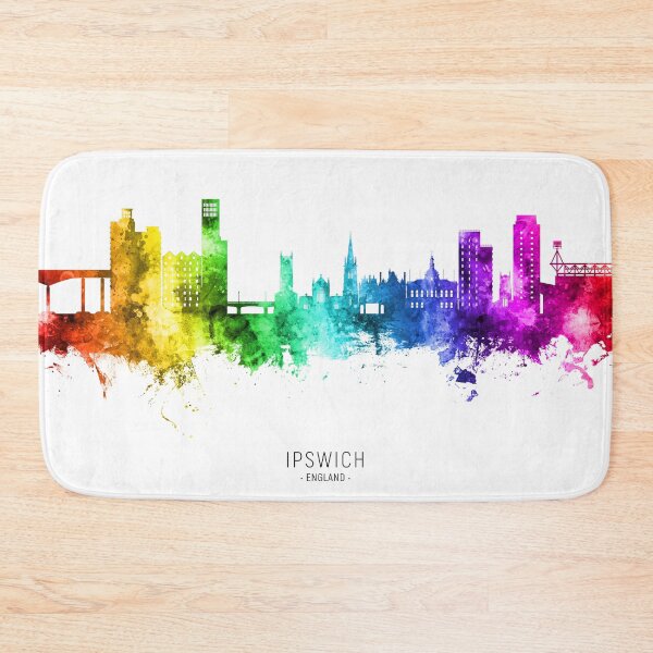 Item preview, Ipswich England Skyline designed and sold by ArtPrints.