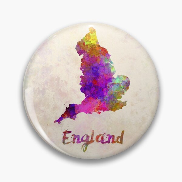 Item preview, England watercolor map designed and sold by paulrommer.