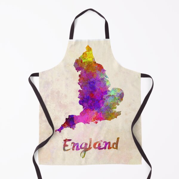 Item preview, England watercolor map designed and sold by paulrommer.