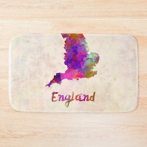 Item preview, England watercolor map designed and sold by paulrommer.