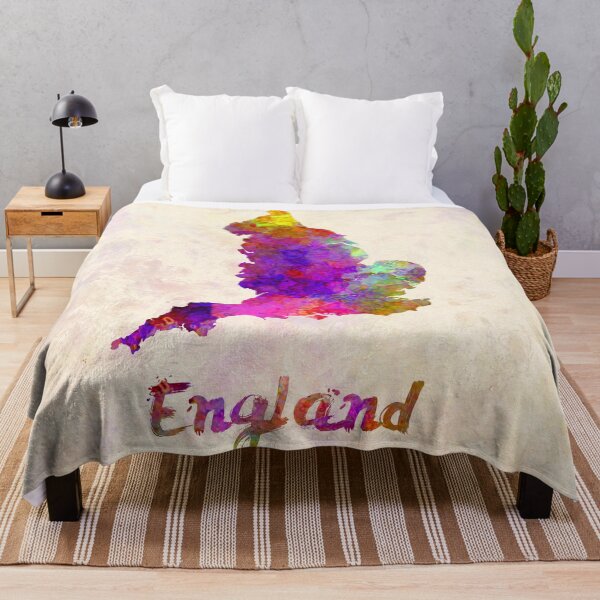 Item preview, England watercolor map designed and sold by paulrommer.