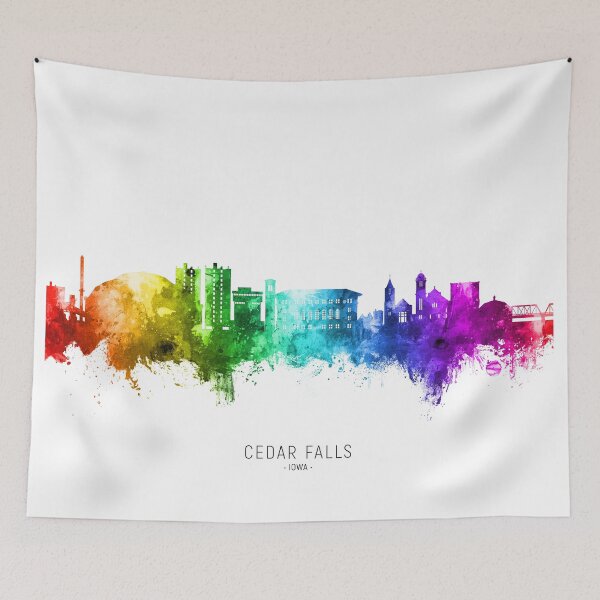 Item preview, Cedar Falls Iowa Skyline designed and sold by ArtPrints.