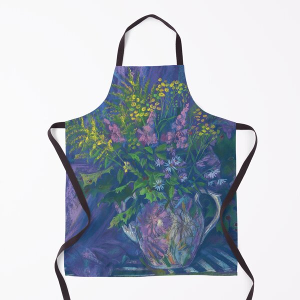 Item preview, Twilight and Goldenrod, Summer Flowers Still Life Pastel designed and sold by Julia Khoroshikh.