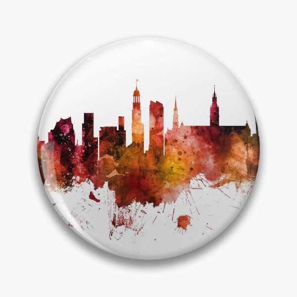 Artikelvorschau, Hamburg Germany Skyline entworfen und verkauft von ArtPrints.