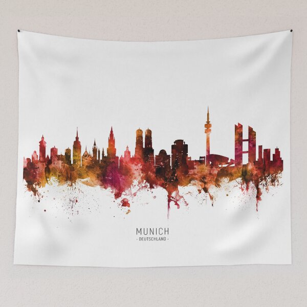 Item preview, Munich Germany Skyline designed and sold by ArtPrints.