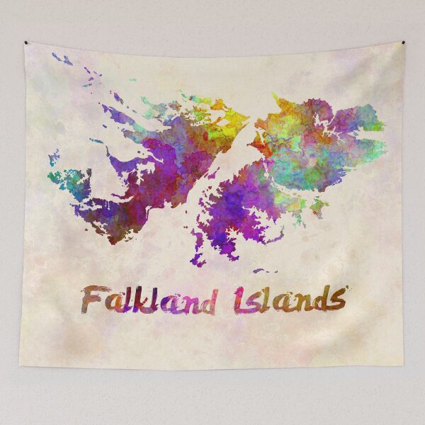 Item preview, Falkland Islands watercolor map designed and sold by paulrommer.