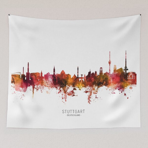 Item preview, Stuttgart Germany Skyline designed and sold by ArtPrints.