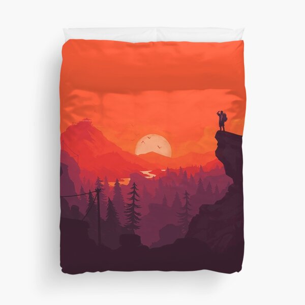 firewatch game bed sheets