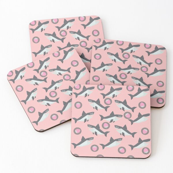 Item preview, Strawberry Shark Pattern - Pink designed and sold by m95sim.