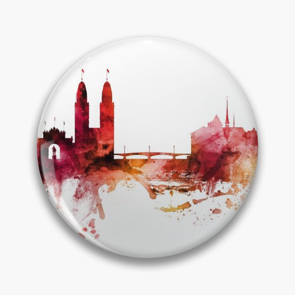 Item preview, Zurich Switzerland Skyline designed and sold by ArtPrints.