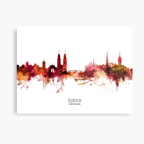 Item preview, Zurich Switzerland Skyline designed and sold by MICHAEL TOMPSETT.