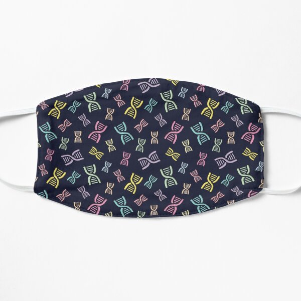 DNA in colorful pastel colors Flat Mask