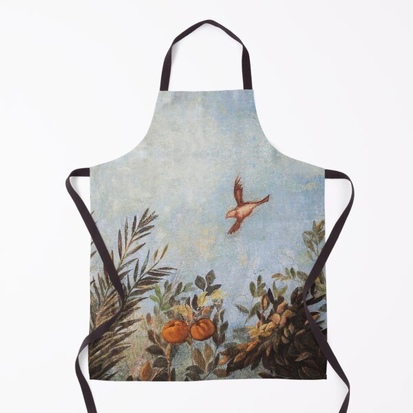 Item preview, ANTIQUE ROMAN  WALL PAINTINGS,FLYING BIRD, BLUE SKY AND FRUIT TREES ,GREEN FLORAL designed and sold by BulganLumini.