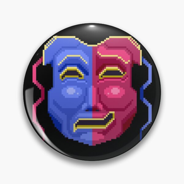 Item preview, Pixelated Two Face Drama Mask Play designed and sold by HopeDetour.