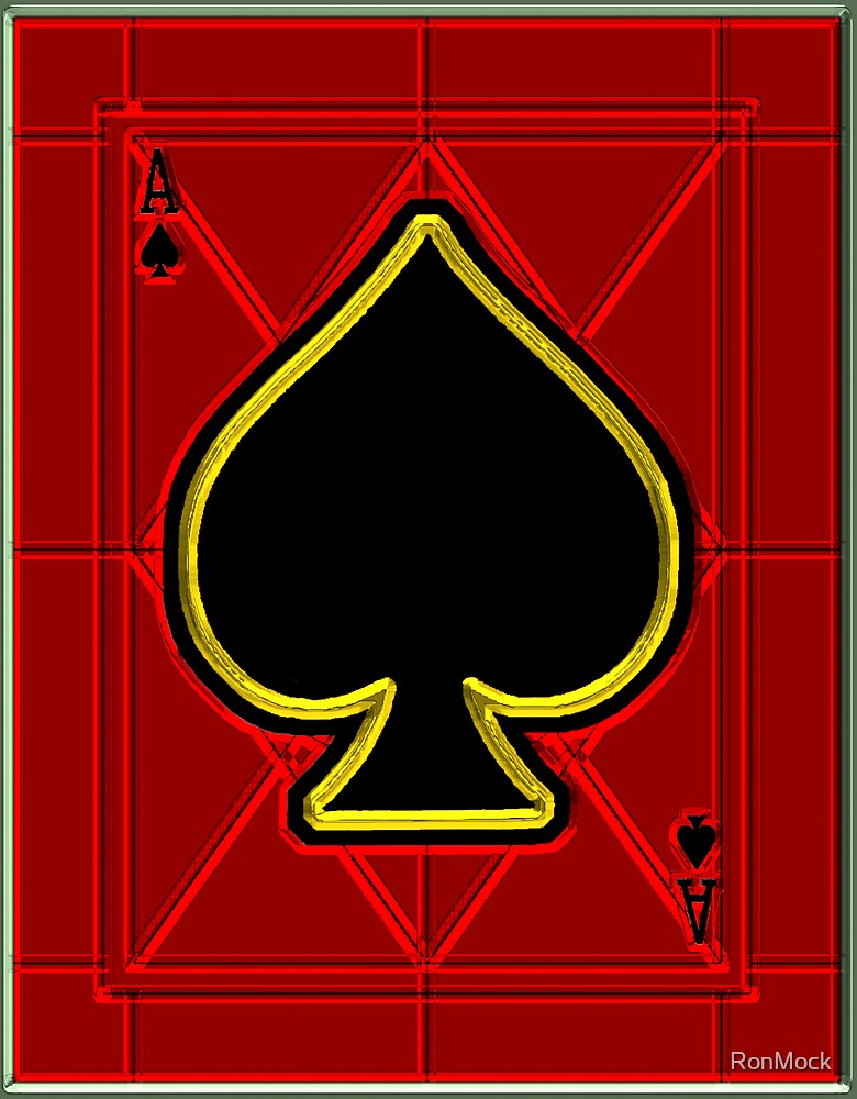 "Glass Ace of Spades" by RonMock Redbubble
