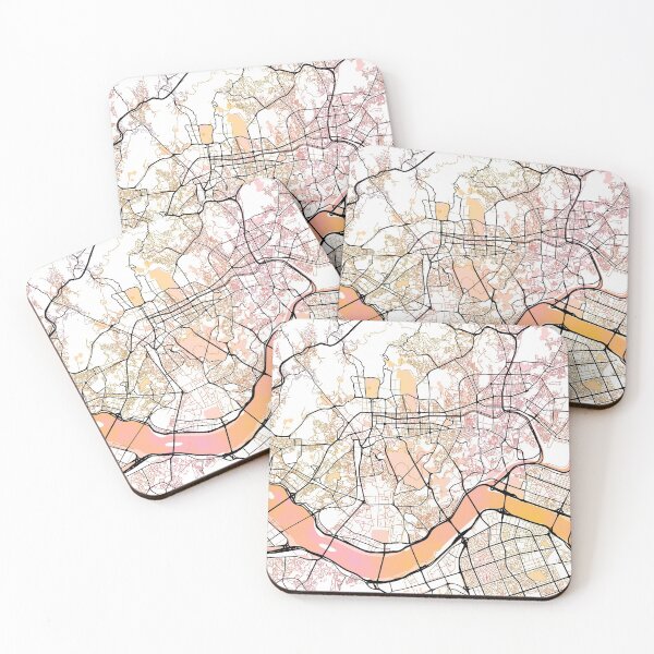 Item preview, Seoul South Korea Street Map Color designed and sold by IvonDesign.