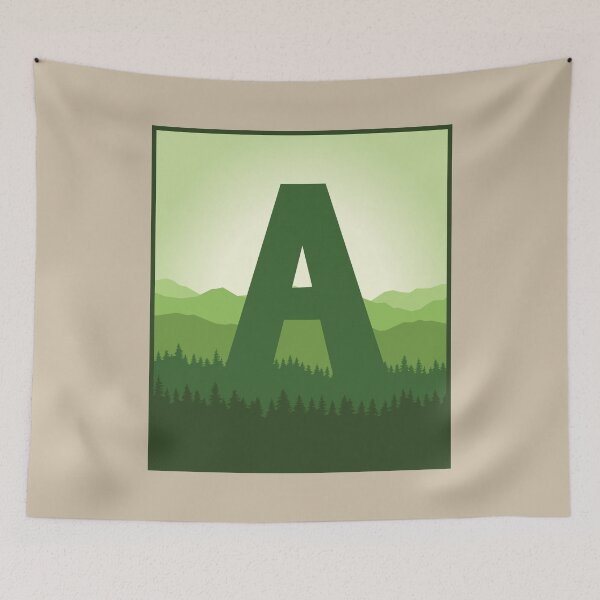 Item preview, Letter A - In the Pine Forrest designed and sold by pixelinga.