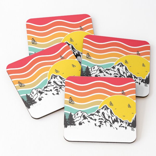Item preview, Retro sunset butterflies by haus of butterfly designed and sold by hausofbutterfly.