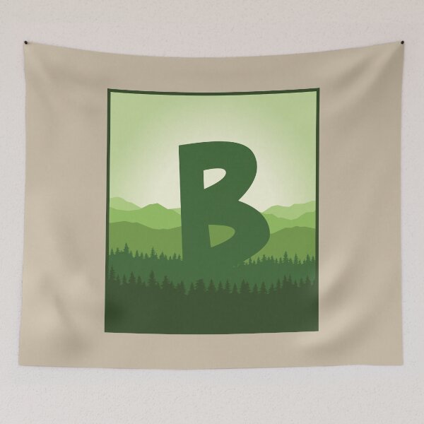 Item preview, Letter B - In the Pine Forrest designed and sold by pixelinga.