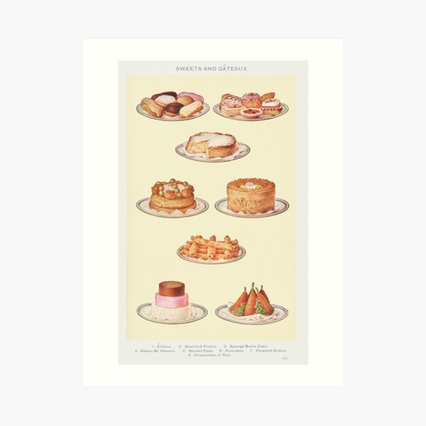 Sponge Cake Art Prints Redbubble