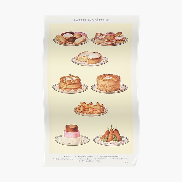 Sponge Cake Posters Redbubble