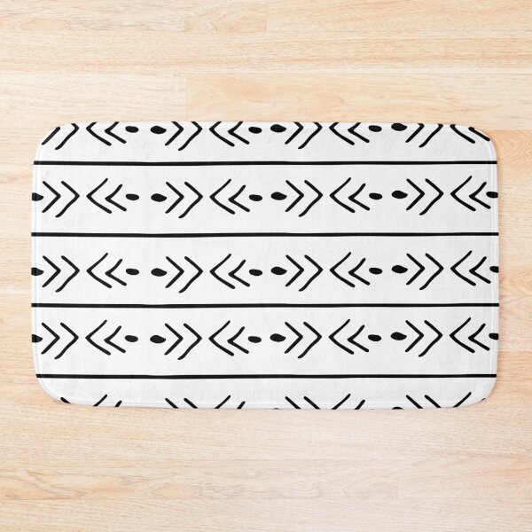 Item preview, Mudcloth, African, Black and White Arts, Boho Wall Art designed and sold by meggydesigns.