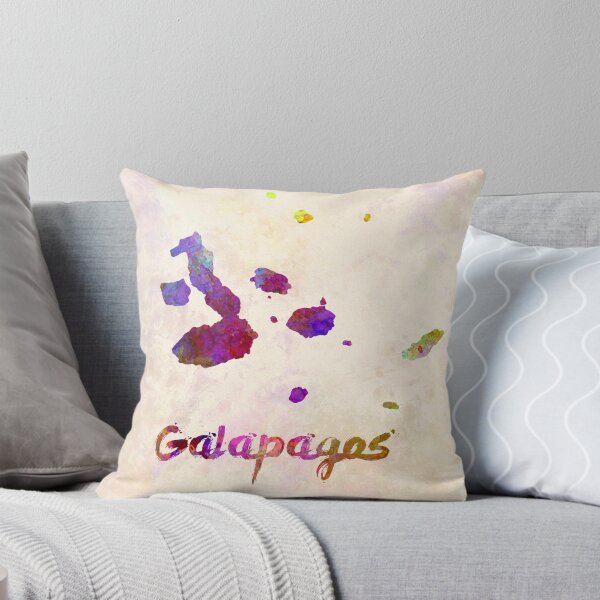 Item preview, Galápagos watercolor map designed and sold by paulrommer.