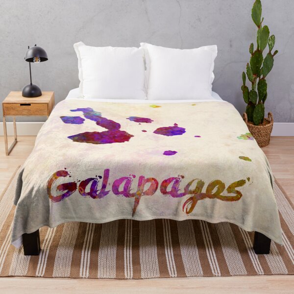 Item preview, Galápagos watercolor map designed and sold by paulrommer.