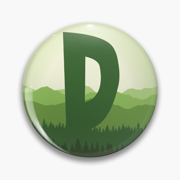 Item preview, Letter D - In the Pine Forrest designed and sold by pixelinga.