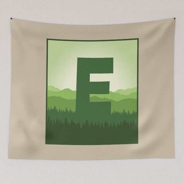 Item preview, Letter E - In the Pine Forrest designed and sold by pixelinga.