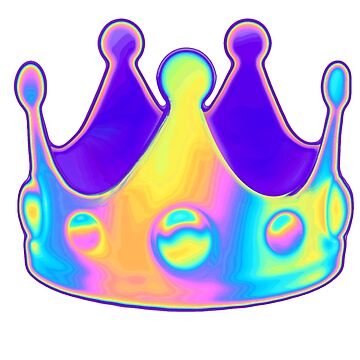 Artwork thumbnail, Holographic Crown by dinaaaaaah