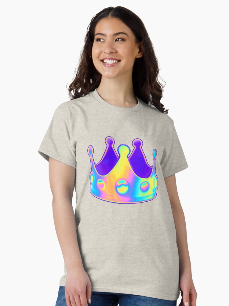 Thumbnail 1 of 7, Classic T-Shirt, Holographic Crown designed and sold by dinaaaaaah.
