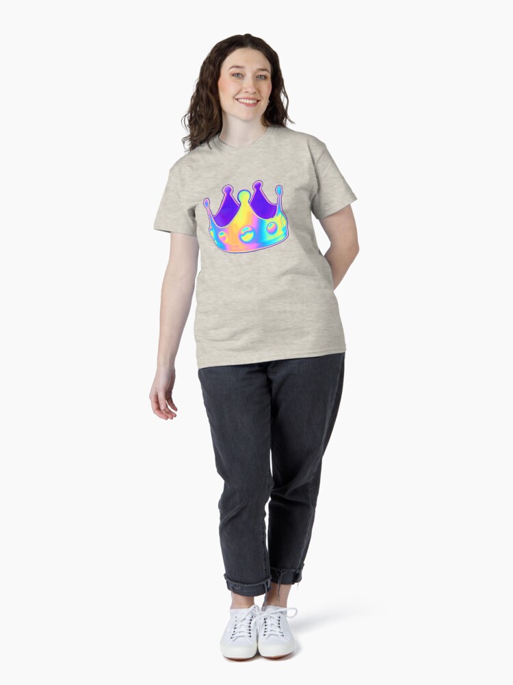 Thumbnail 4 of 7, Classic T-Shirt, Holographic Crown designed and sold by dinaaaaaah.