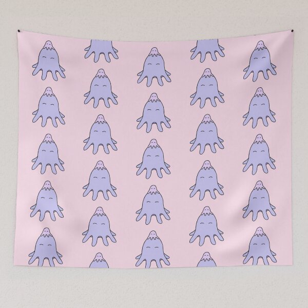 Item preview, Octopus Friends – Lilac on Pink Repeat designed and sold by ImperfectLife.